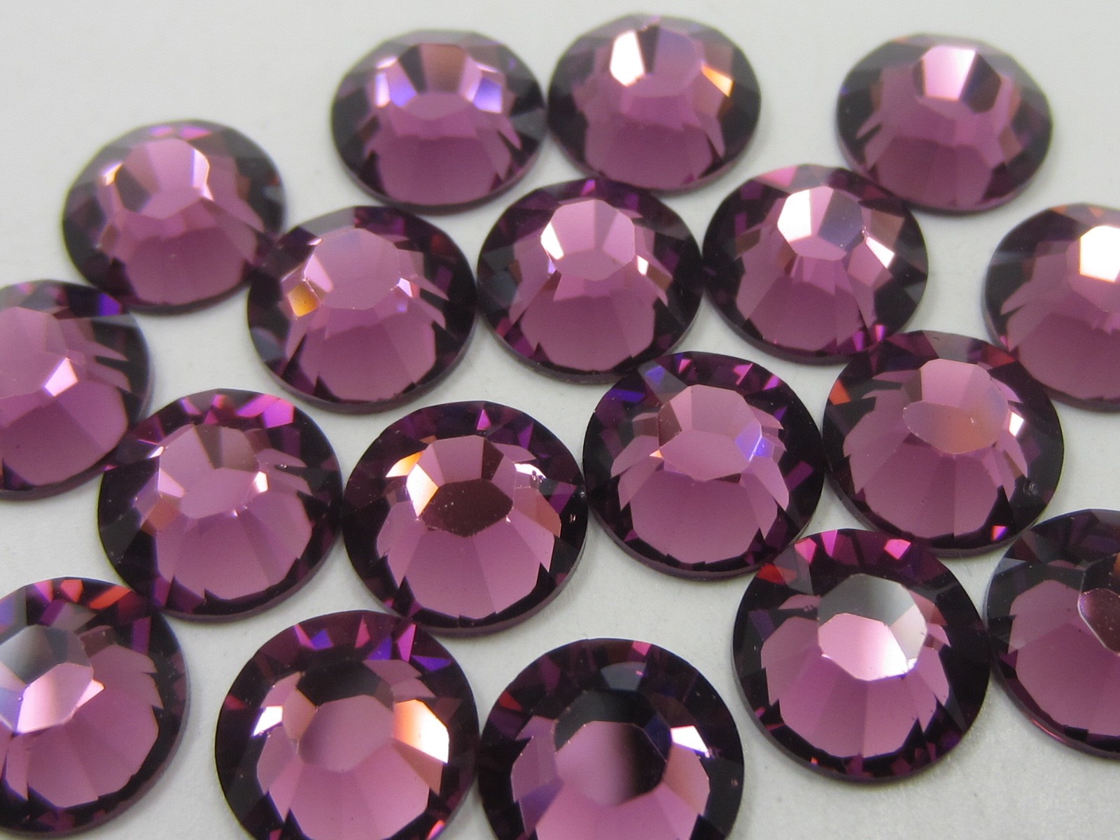 1 Gross 12ss AMETHYST STAR BRIGHT FLATBACK Rhinestones